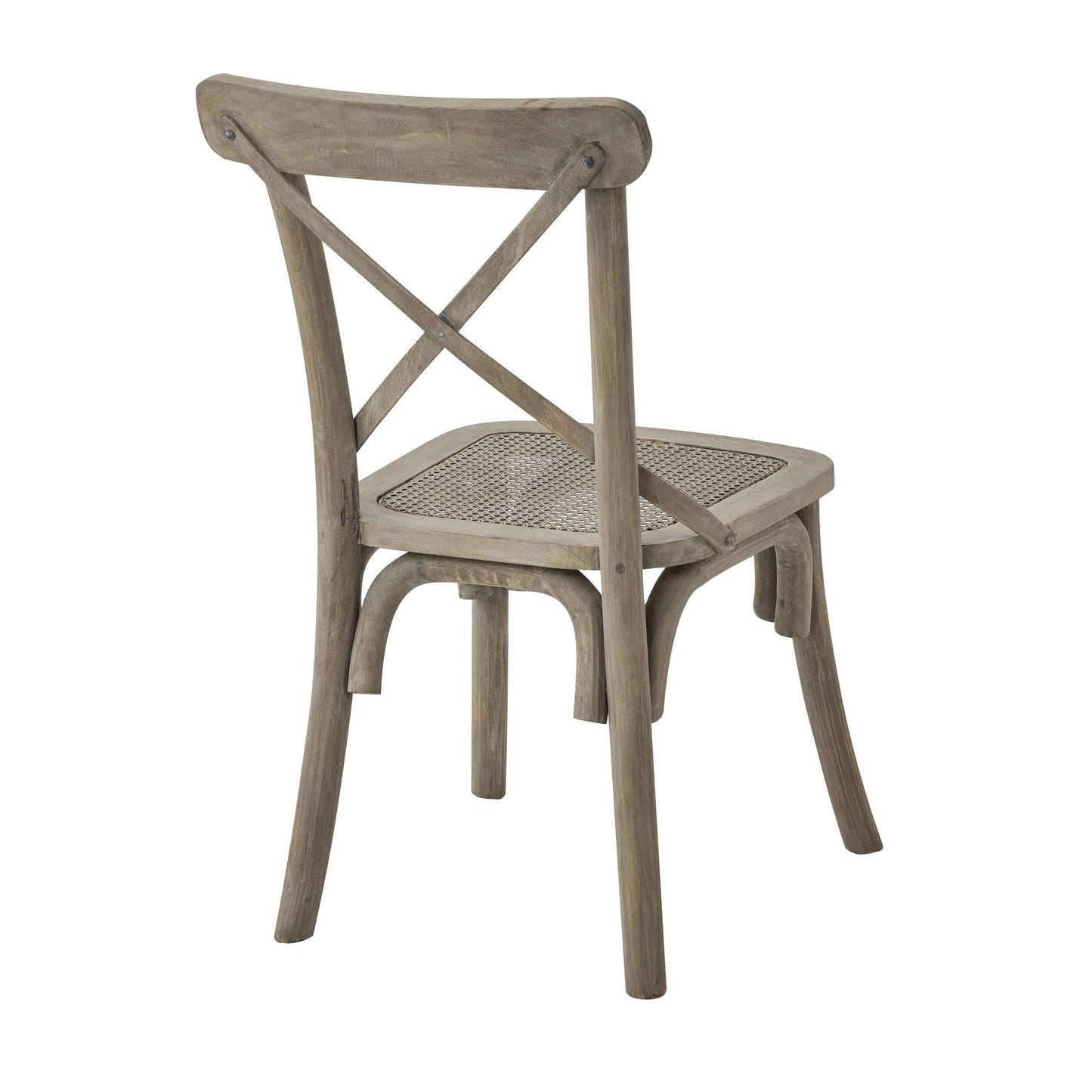 Downton Cross Back Dining Chair with Rush Seat