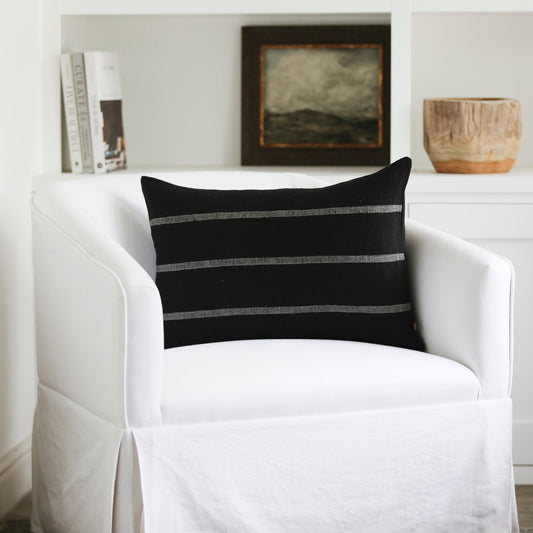 black striped cushion