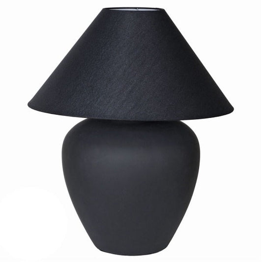 black lamp and base