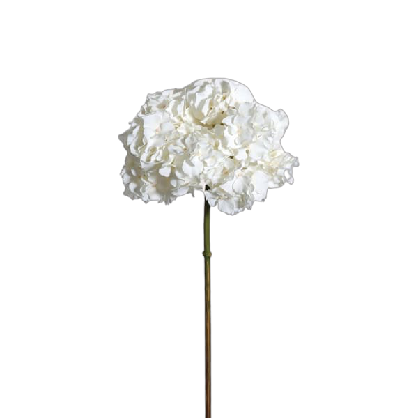 White Faux Hydrangea stem