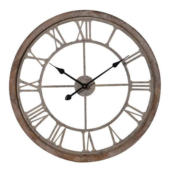 Myla Wooden Roman Numeral Wall Clock